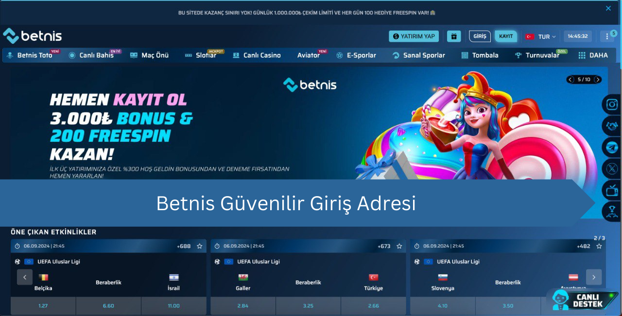 Betnis güvenilir giriş adresi